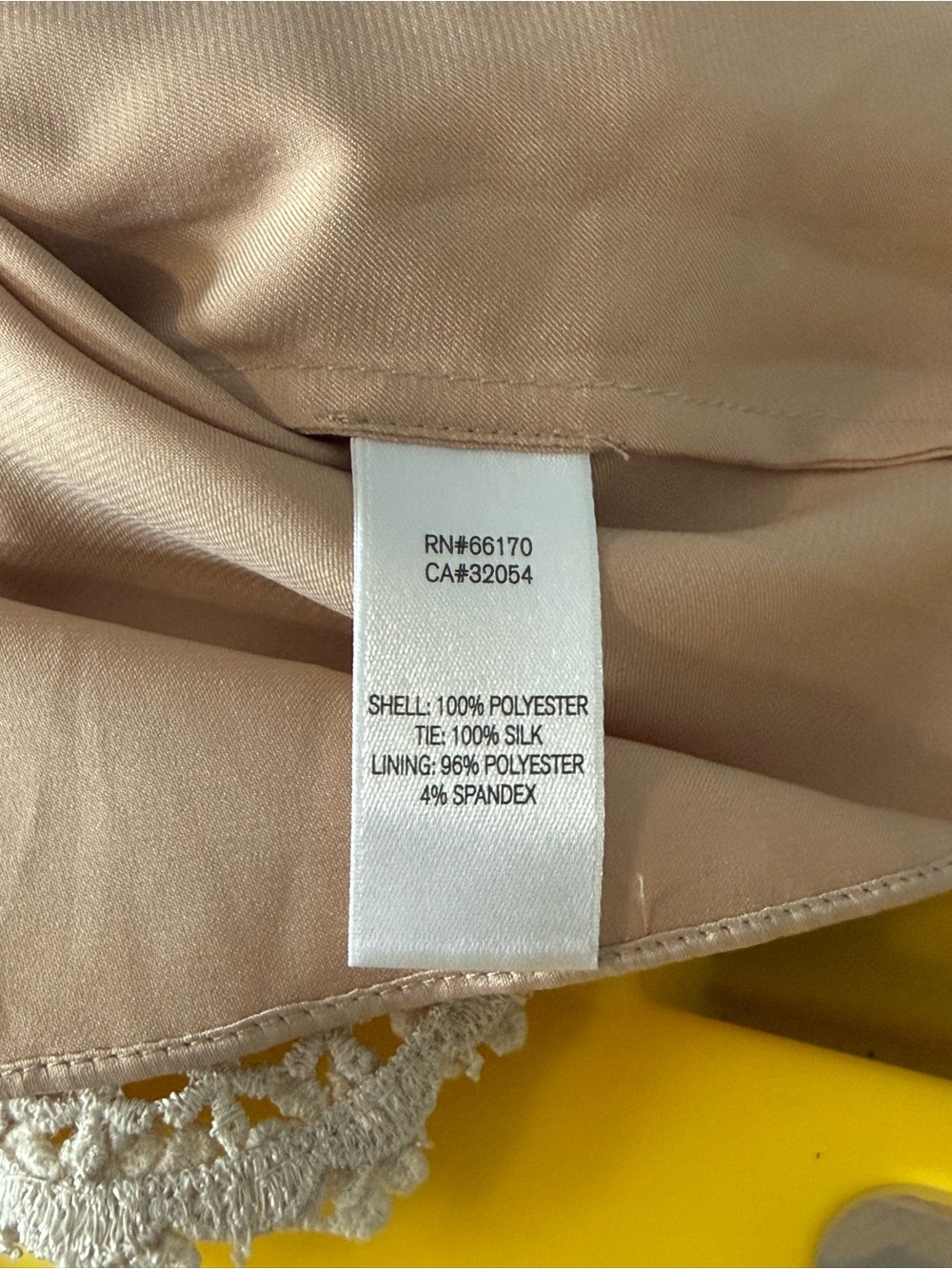 VA ET VIENT Romantic Parisian Lace Shift Dress Silk Bow Back Quiet Luxury, 10 - Picture 10 of 13